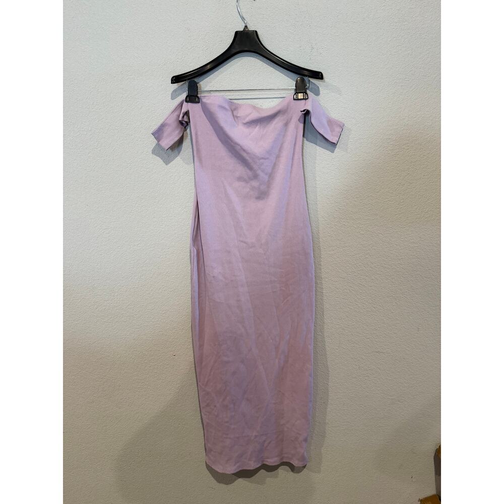 Urban Outfitters Spencer Off-the-Shoulder Midi Dress – Lavender, Size M – NWT‎ - Picture 2 of 6